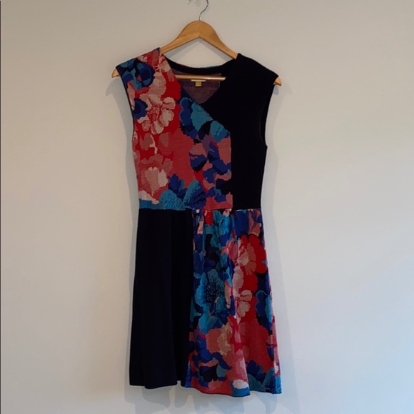 Anthropologie Leifsdottir Floral Sweater Dress - Picture 3 of 7